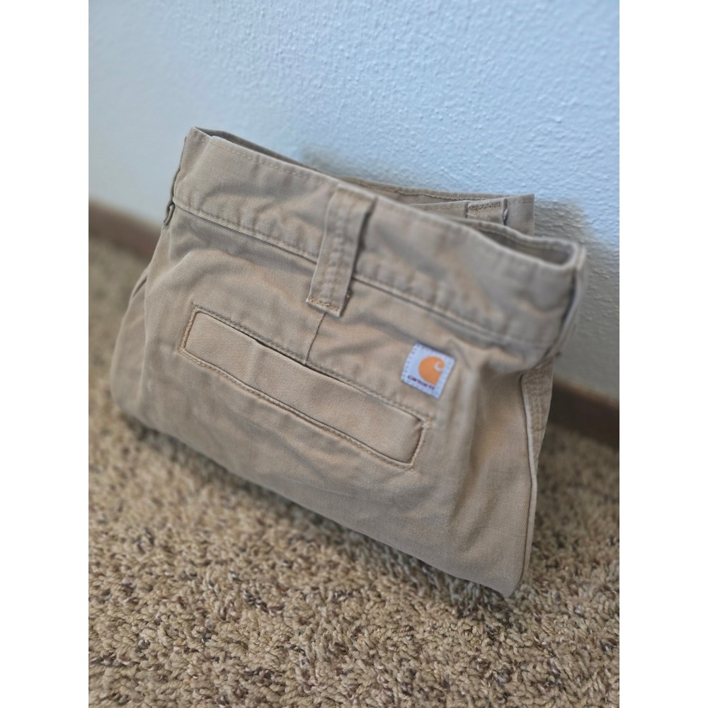 Carhartt || Relaxed Fit Khaki Canvas Work Pants || Size: 36x30 ||